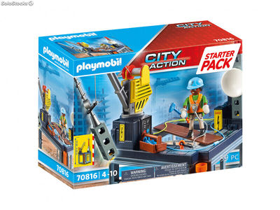 Playmobil City Action - Baustelle mit Seilwinde (70816)