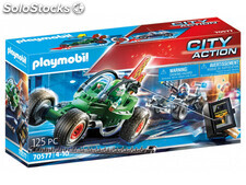 Playmobil City Action - Polizei-Kart Verfolgung des Tresorräubers (70577)