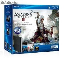 Playstation 3 500 GB + Assasins Creed iii