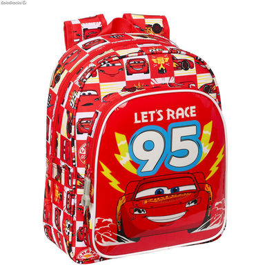 Plecak dziecięcy Cars Let&#39;s race Czerwony Biały (27 x 33 x 10 cm)