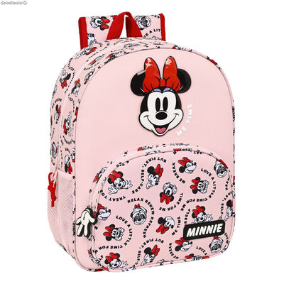 Plecak szkolny Minnie Mouse Me time Różowy 33 x 42 x 14 cm