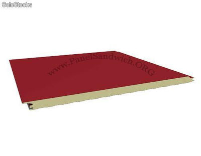 PLI4RB Panel Fachada Tornillo Oculto Liso / Rojo-Blanco / Esp: 4 cm