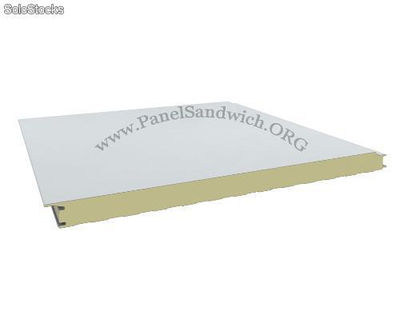 PLI6BB Panel Fachada Tornillo Oculto Liso / Blanco-Blanco / Esp: 6 cm