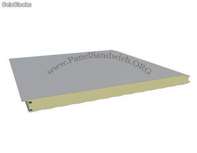 PLI6SB Panel Fachada Tornillo Oculto Liso / Silver Metalic-Blanco / Esp: 6 cm