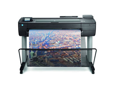 Plotter hp T730 A0 91CM Boleto Ate 4x imp/rede/wifi Designjet F9A29A#B1K