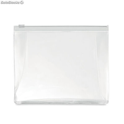 Pochette à cosmétique blanc transparent MIMO9627-26