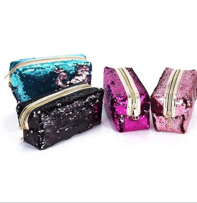 Pochette portatrucchi glitter borsello portacosmetici donna beauty case multiuso - Foto 2