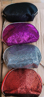 Pochette portatrucchi glitter borsello portacosmetici donna beauty case multiuso - Foto 3
