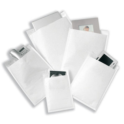 Pochettes matelassées en kraft blanches - pochettes matelassées en kraft