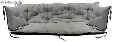 Poduszka na ławkę ogrodową 180x60x50 cm + 2 x 40x40 cm