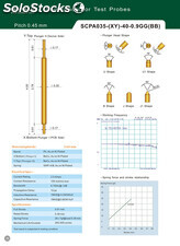 Pogo Pin Electronic Test Probe SCPA035 Series Applied to Chip Inspection