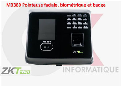 Pointeuse biométrique mb360