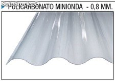 Policarbonato Compacto Minionda Incoloro 2500mm