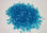 Poliestireno gránulos de color azul transparente - 1