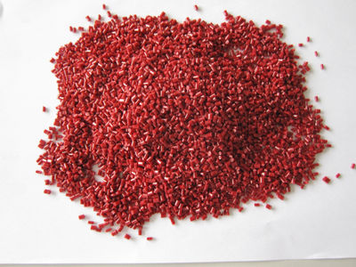 Polietilene a bassa densità di ricostituiti grani colore rosso - Foto 3