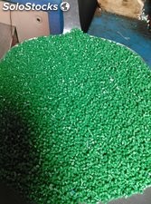 Polietileno de alta densidad Gránulos de inyección de verde para bote de basura