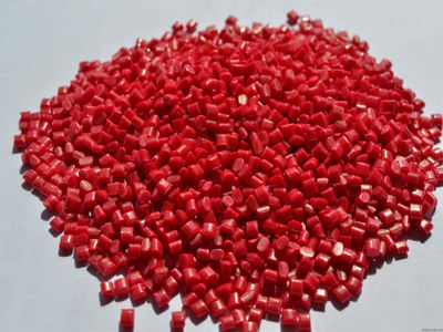 Polietileno de baja densidad lineal reelaborado granulada color rojo - Foto 2