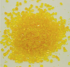 Polistirene Ritrattato Granuli Colore giallo