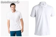 Polo blanco manga corta en oferta algodón 100%