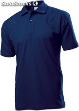 Polo Blu Navy cotone 100% piquet 180 gml manica corta