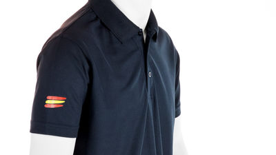 Polo deportivo poliester dry fiy con detalle bandera española - Foto 4