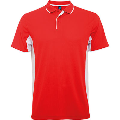 Polo Homme rouge/blanc sport collection