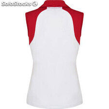 PoloSteffi s/s blanc/rouge ROPD0354010160 - Photo 2