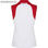 PoloSteffi s/s blanc/rouge ROPD0354010160 - Photo 2