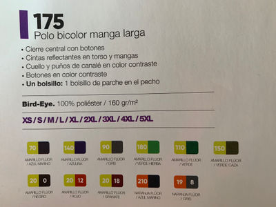 Polo Velilla 175 manga larga alta visibilidad (Ropa Laboral) - Foto 5