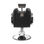 Poltrona da Barbiere Reclinabile Idraulica con Poggiapiedi Modello Tonsur Nera - Foto 3