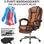 Poltrona massaggiante usb sedia scrivania ufficio reclinabile + poggiapiedi - 1