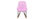 Poltrona relax - Baby sedia a dondolo tessuto rosa gambe in metallo e frassino - Foto 2