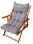 Poltrona sdraio reclinabile 3 posizioni in legno cuscino imbottito vari colori - Foto 3