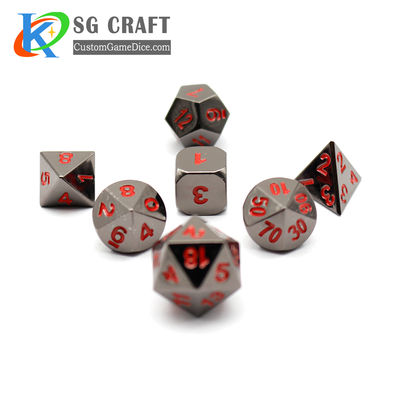 polyhedral metal dice set