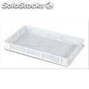 Polypropylene pizza dough container with holes - with holes on 4 sodes and on