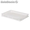 Polypropylene pizza dough container with holes - with holes on 4 sodes and on