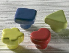 Pomo cerámica diferentes formas y colores básico