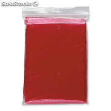 Poncho pieghevole in polybag rosso MIIT0972-05