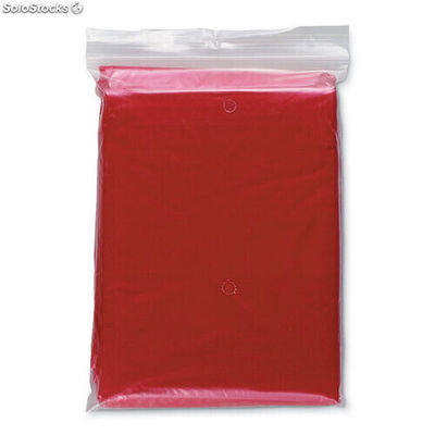 Poncho pieghevole in polybag rosso MIIT0972-05