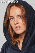 Poncho unisex in spugna con cappuccio