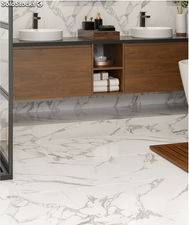 Porcelaine White Porcelaine Mármol Tile 60x60