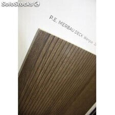 Porcelánico antideslizante madera merbau deck wengué 1ª 23x120 - Foto 4