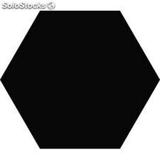 Porcelánico hexagonal hexa element negro mate 1ª 23x27