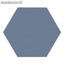 Porcelánico hexagonal meraki base azul 1ª 19.8x22.8