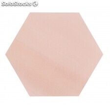 Porcelánico hexagonal meraki base rosa 1ª 19.8x22.8