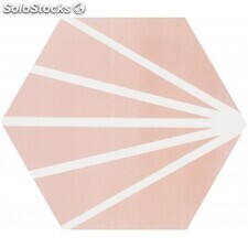 Porcelánico hexagonal meraki rosa 1ª 19.8x22.8