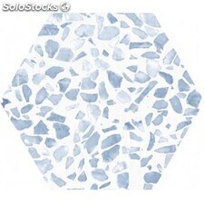Porcelánico hexagonal riazza hex blue 1ª 23.2x26.7
