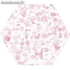 Porcelánico hexagonal riazza hex pink 1ª 23.2x26.7