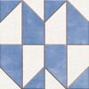 Porcelánico mudejar azul 1ª 25x25