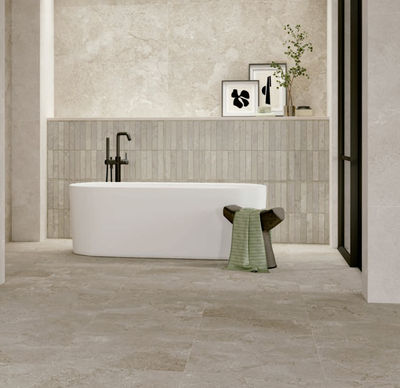 Porcelanico rectificado mate imitación piedra 60x120. CRUISE Greige